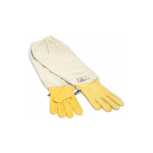 Pčelarske kožne rukavice, žute S-XXL - LYSON 